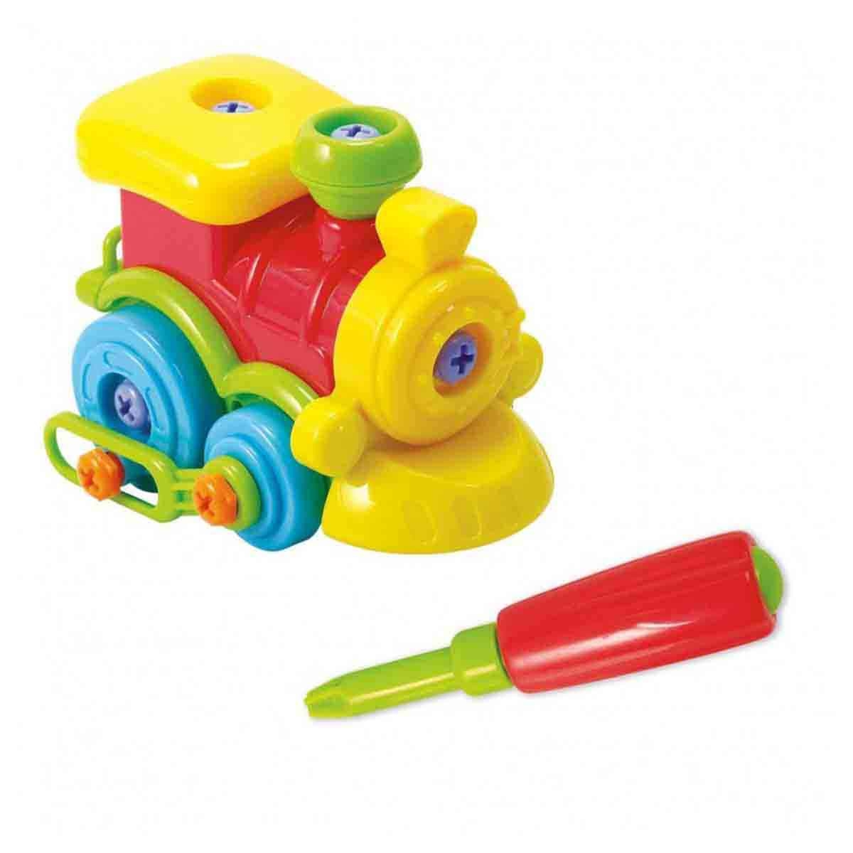 بلاي جو لعبة قطار الميكانيكي الصغير للأولاد والبنات عمر 3-4 سنوات