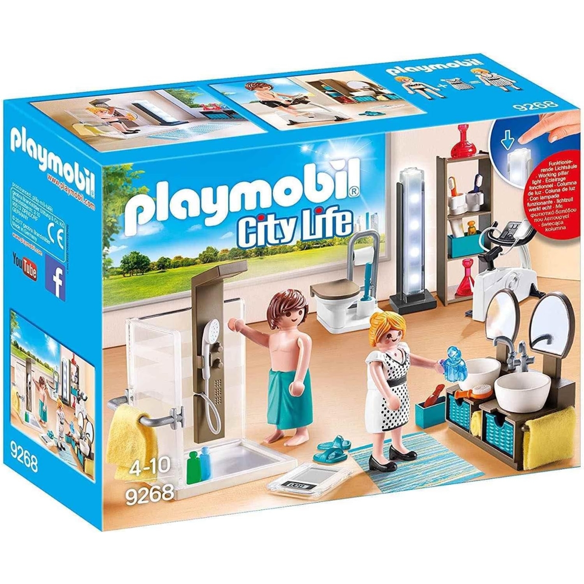 Playmobil City Life Bathroom Playset Unisex, 5-7 Years