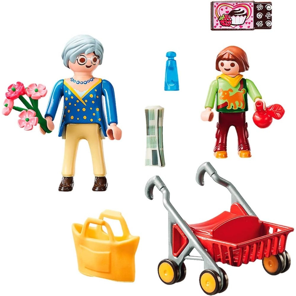 Playmobil City Life Grandmother with Child Playset Unisex, 5-7 Years
