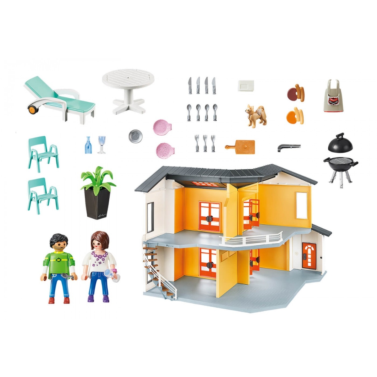 Playmobil City Life Modern House Playset Unisex, 5-7 Years