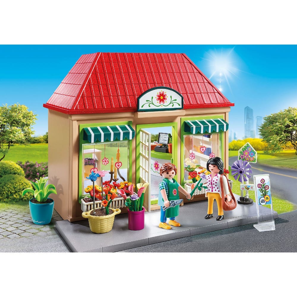 Playmobil City Life My Flower Shop Playset Unisex, 5-7 Years