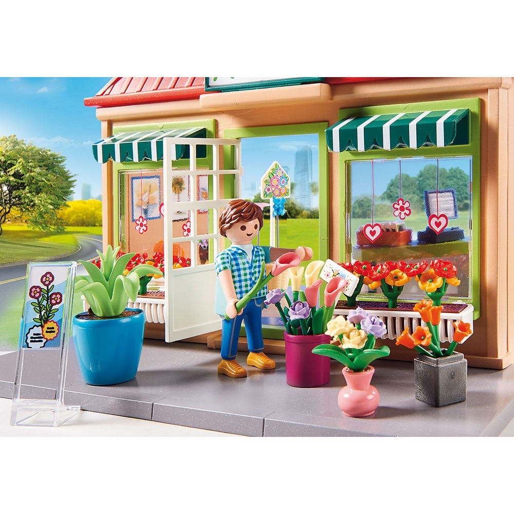 Playmobil City Life My Flower Shop Playset Unisex, 5-7 Years
