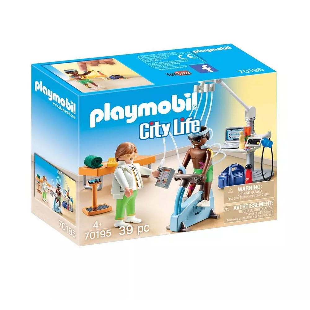 Playmobil City Life Physical Therapist Playset Unisex، 5-7 سنوات