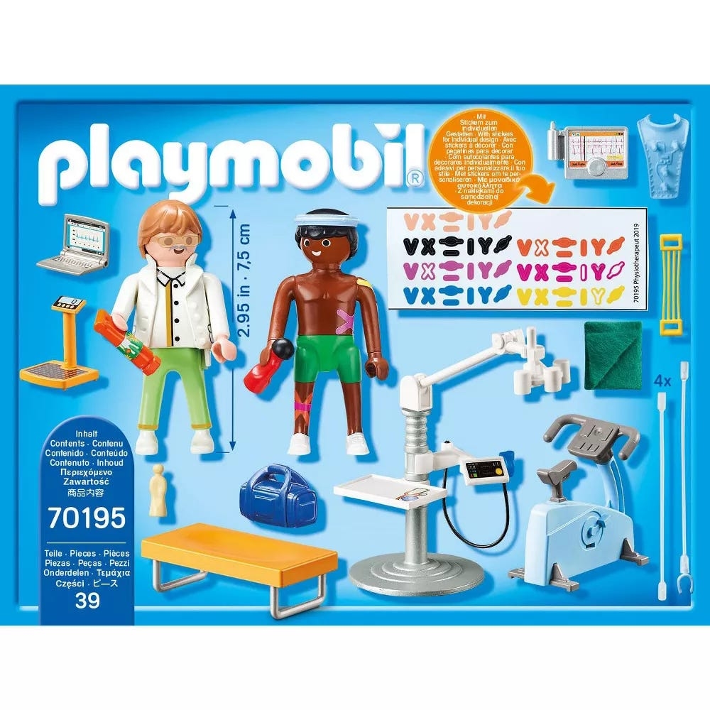Playmobil City Life Physical Therapist Playset Unisex، 5-7 سنوات