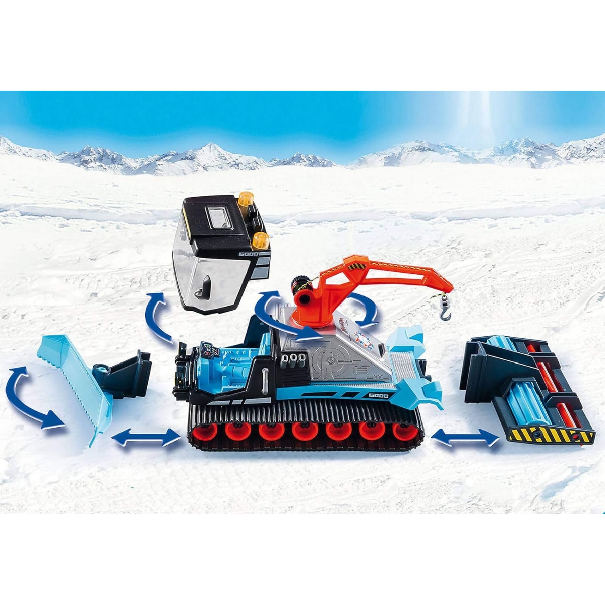 بلاي موبيل مغامرات العائلة مجموعة كاسحة الثلج للجنسين، 5-7 سنوات