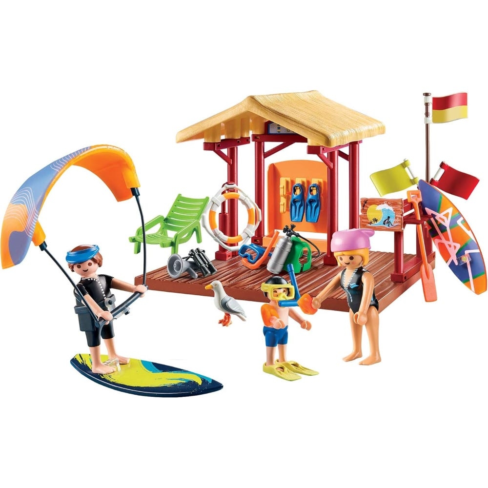 Playmobil Family Fun Water Sports Lesson Playset Unisex, 5-7 Years