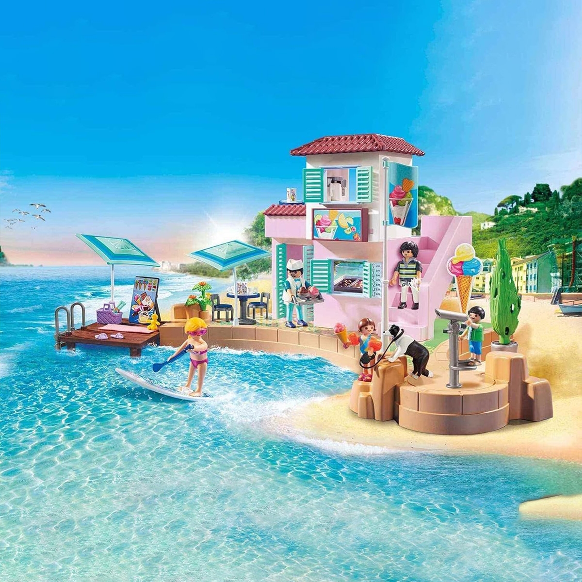 بلاي موبيل مجموعة متجر آيس كريم على الواجهة البحرية من فاميلي فن للجنسين، 5-7 سنوات