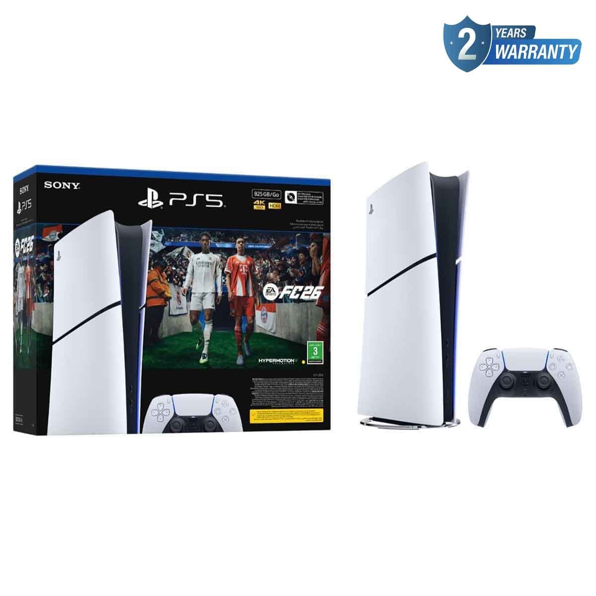 PlayStation 5 Digital Edition Console 825 GB & EA Sports FC26 (KSA Version) Gaming Bundle