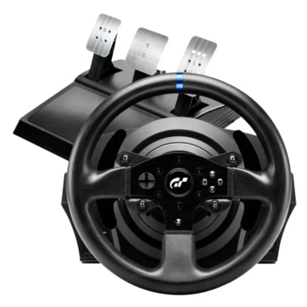 حزمة جهاز ألعاب بلاي ستيشن 5 سليم بلوراي مع عجلة قيادة ألعاب سباق ثراست ماستر T300 RS إصدار GT لجهاز PS5