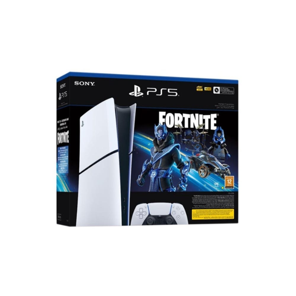 جهاز بلاي ستيشن 5 سليم رقمي مع حزمة فورتنايت كوبالت ستار بقسيمة المحتوى القابل للتنزيل DLC