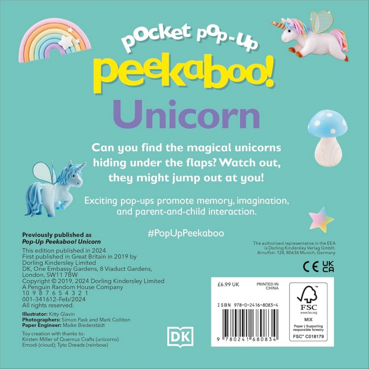 Pocket Pop-Up Peekaboo! Unicorn تأليف دي كيه - 1 فبراير 2024