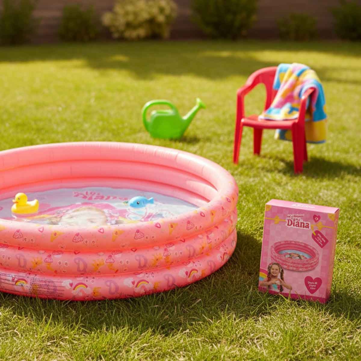 Pocket Watch Love, Diana Inflatable Pool Girls, 3-4 Years