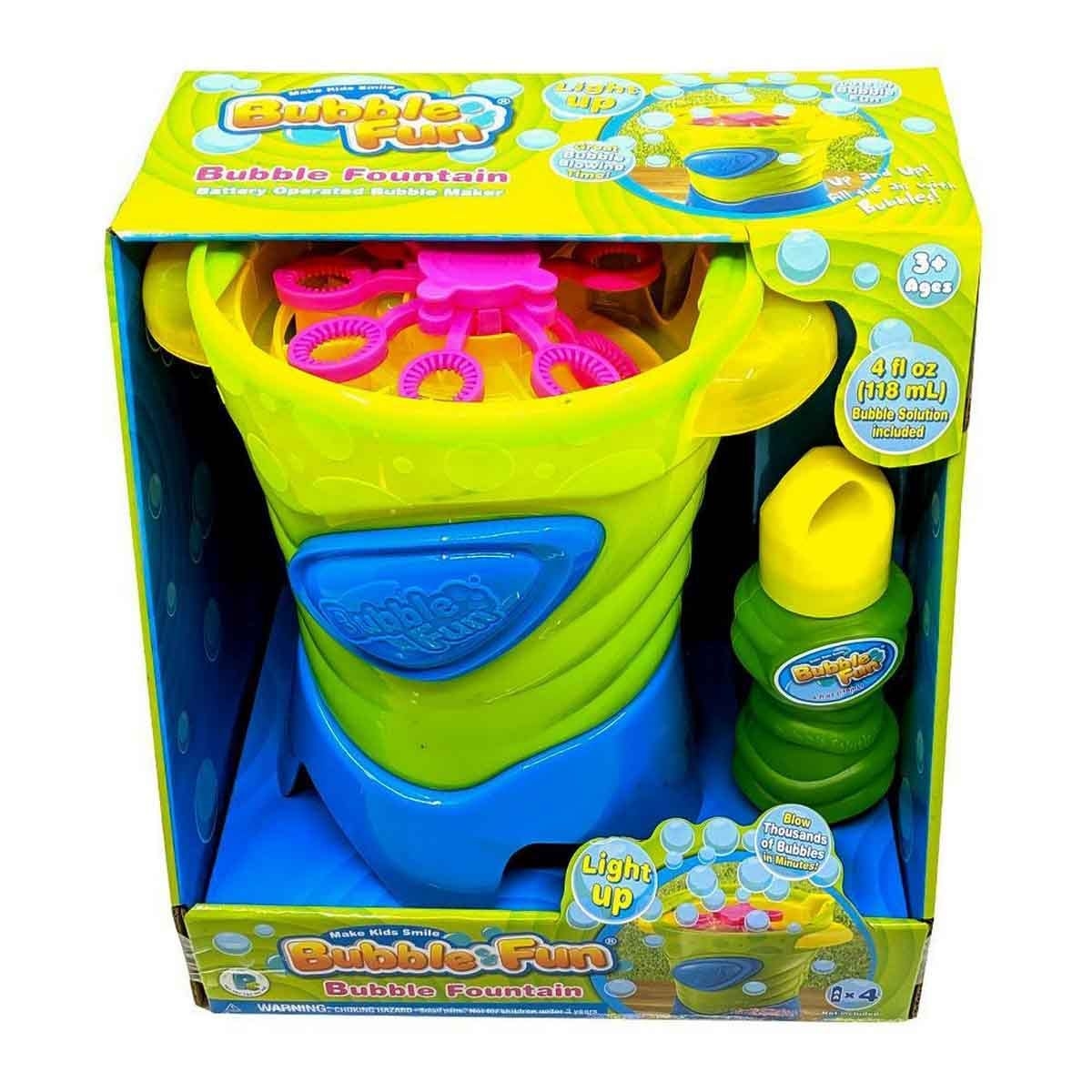 Power Joy Bubble Fountain Lights Up Bubble Maker Unisex, 3-4 Years