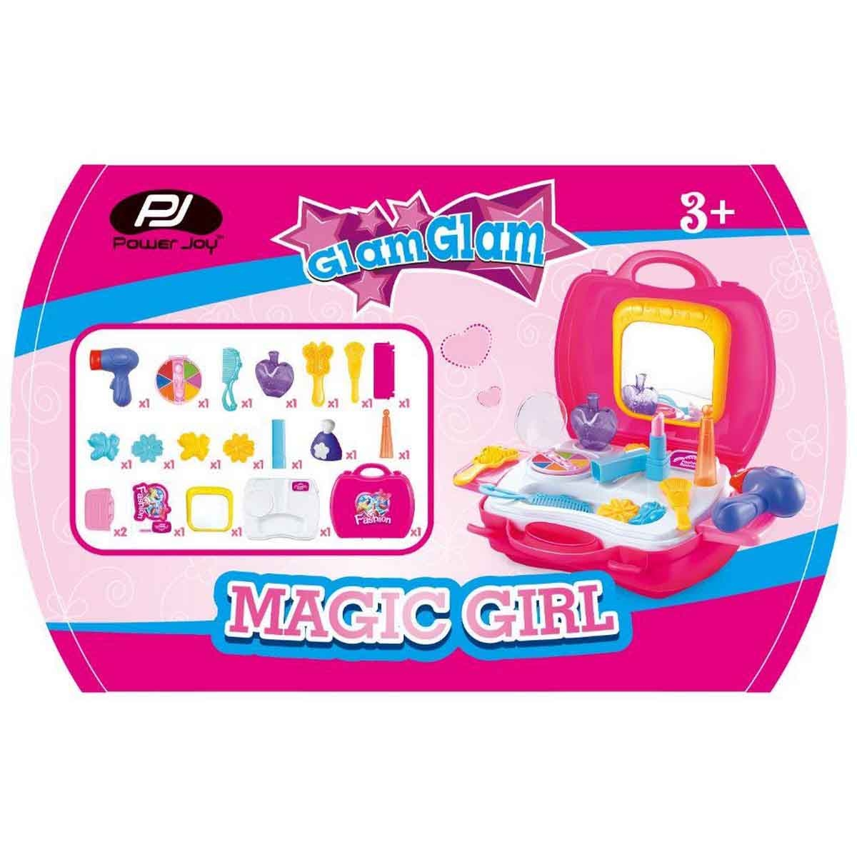 باور جوي جلام جلام حقيبة تجميل ماجيك جيرل للبنات، عمر 3-4 سنوات
