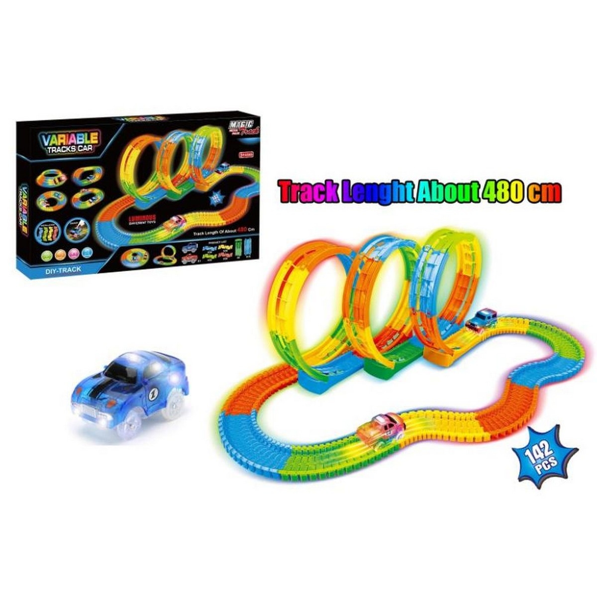 باور جوي ماجيك ميجا باك مسار لعب للأولاد، عمر 3-4 سنوات