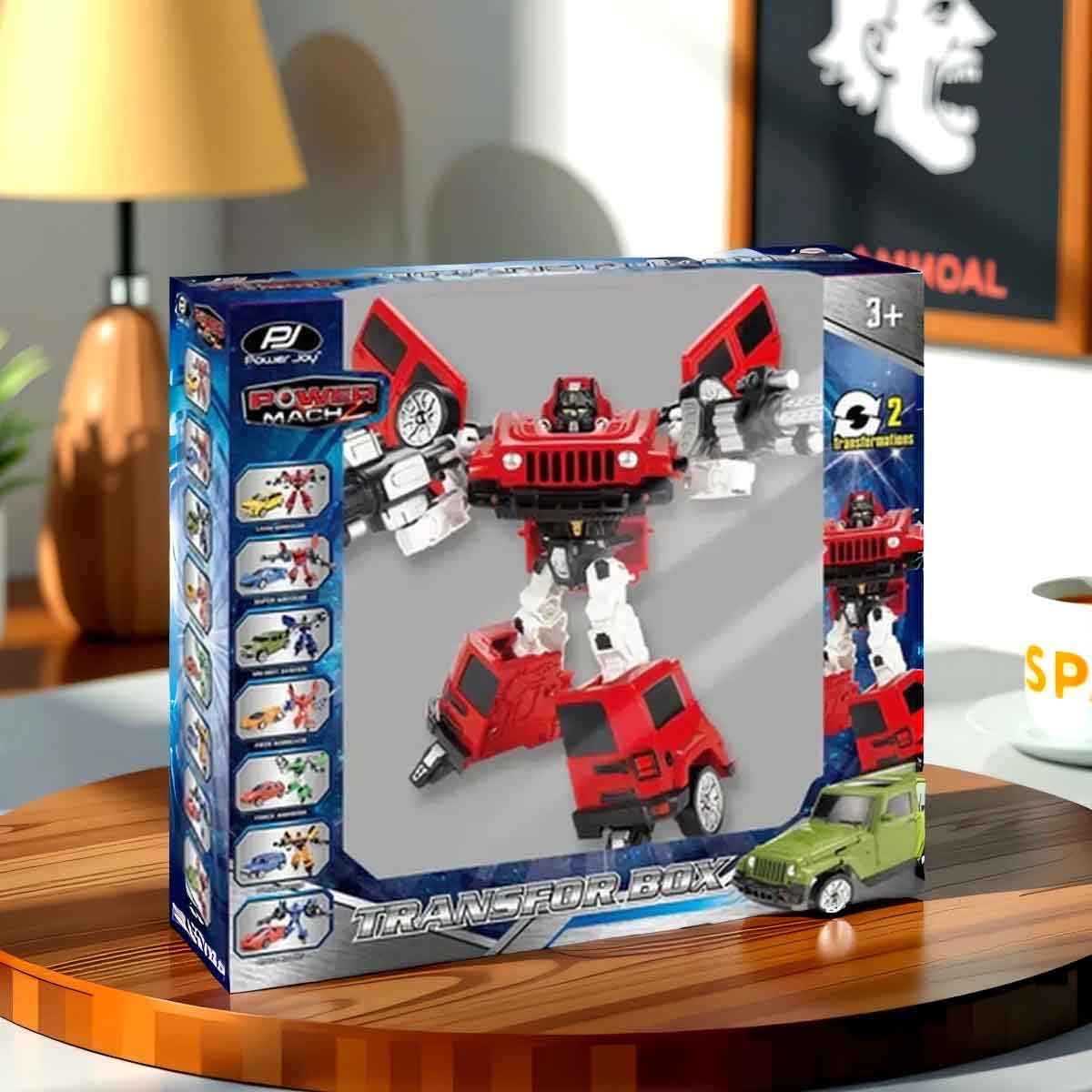 باور جوي باور ماتش ترانسفور بوكس شخصية أكشن متنوعة للأولاد عمر 3-4 سنوات