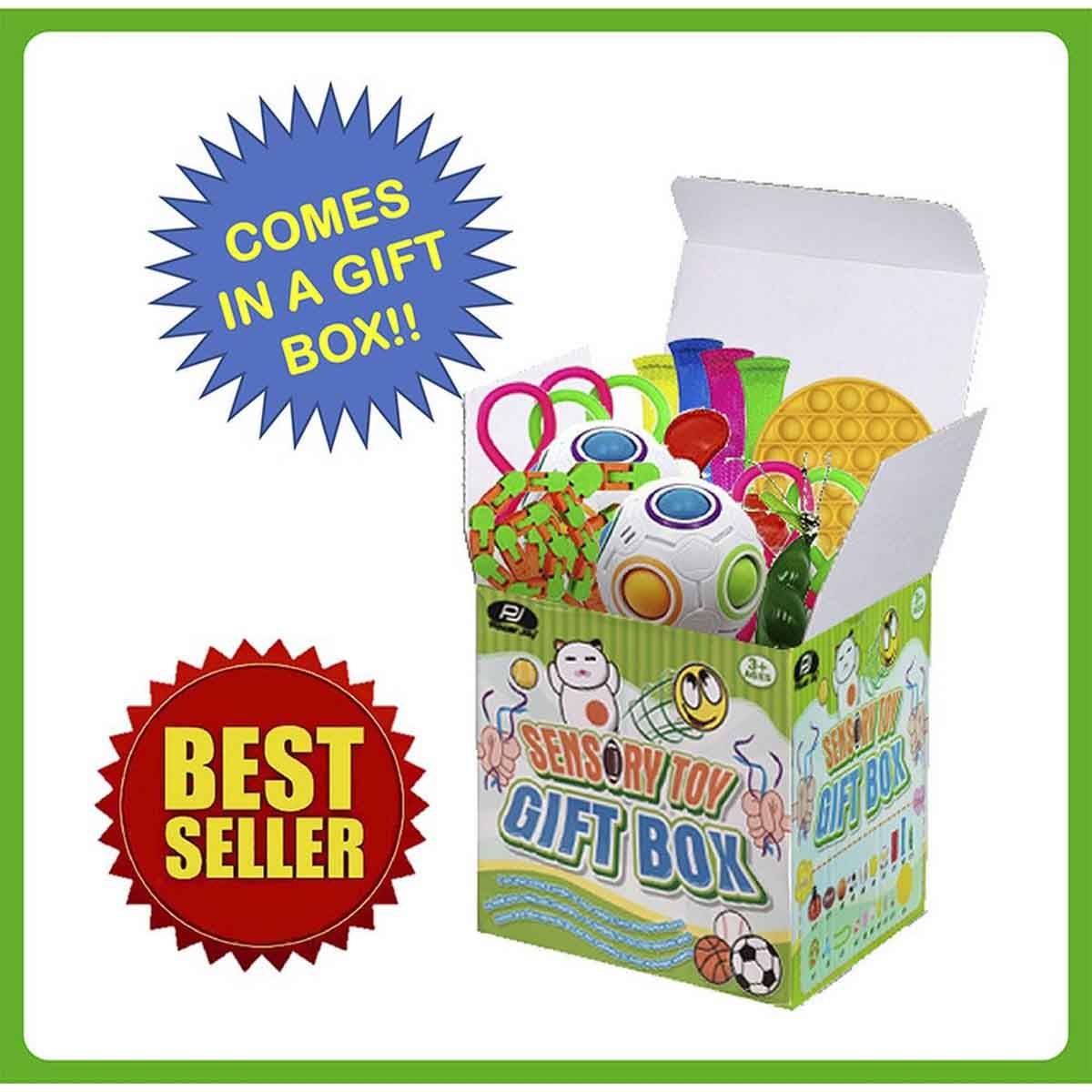 باور جوي علبة هدايا لعبة حسية 20 قطعة للجنسين، عمر 3-4 سنوات