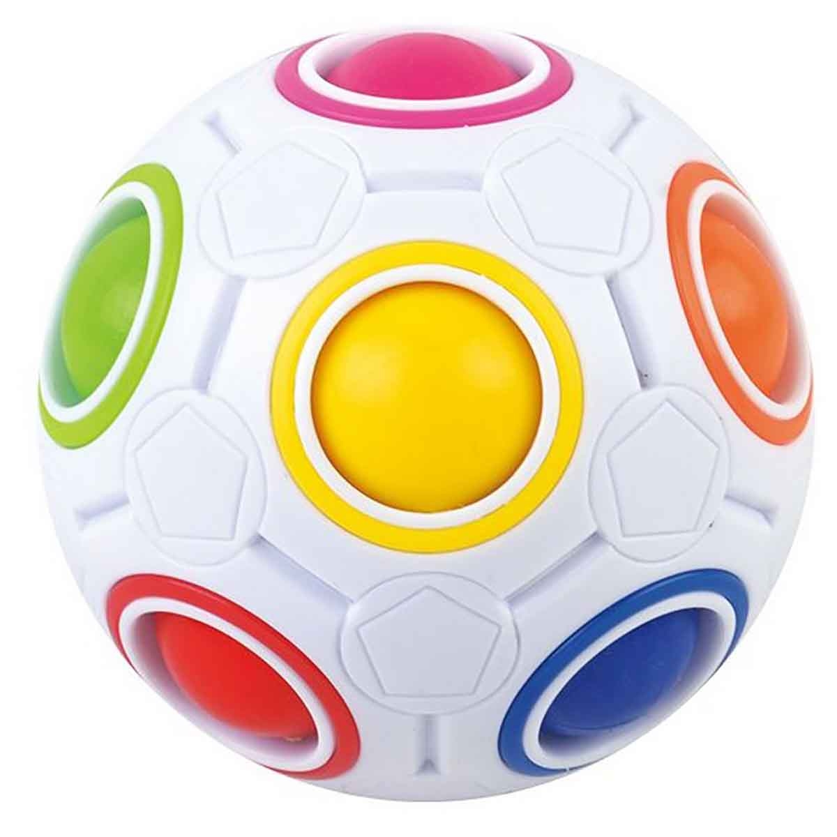 Power Joy Squishy Rainbow Ball Sensory Toy Unisex, 3-4 Years
