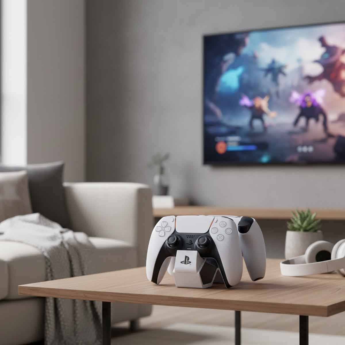 باور إيه محطة شحن مزدوجة لوحدات تحكم دوال سينس