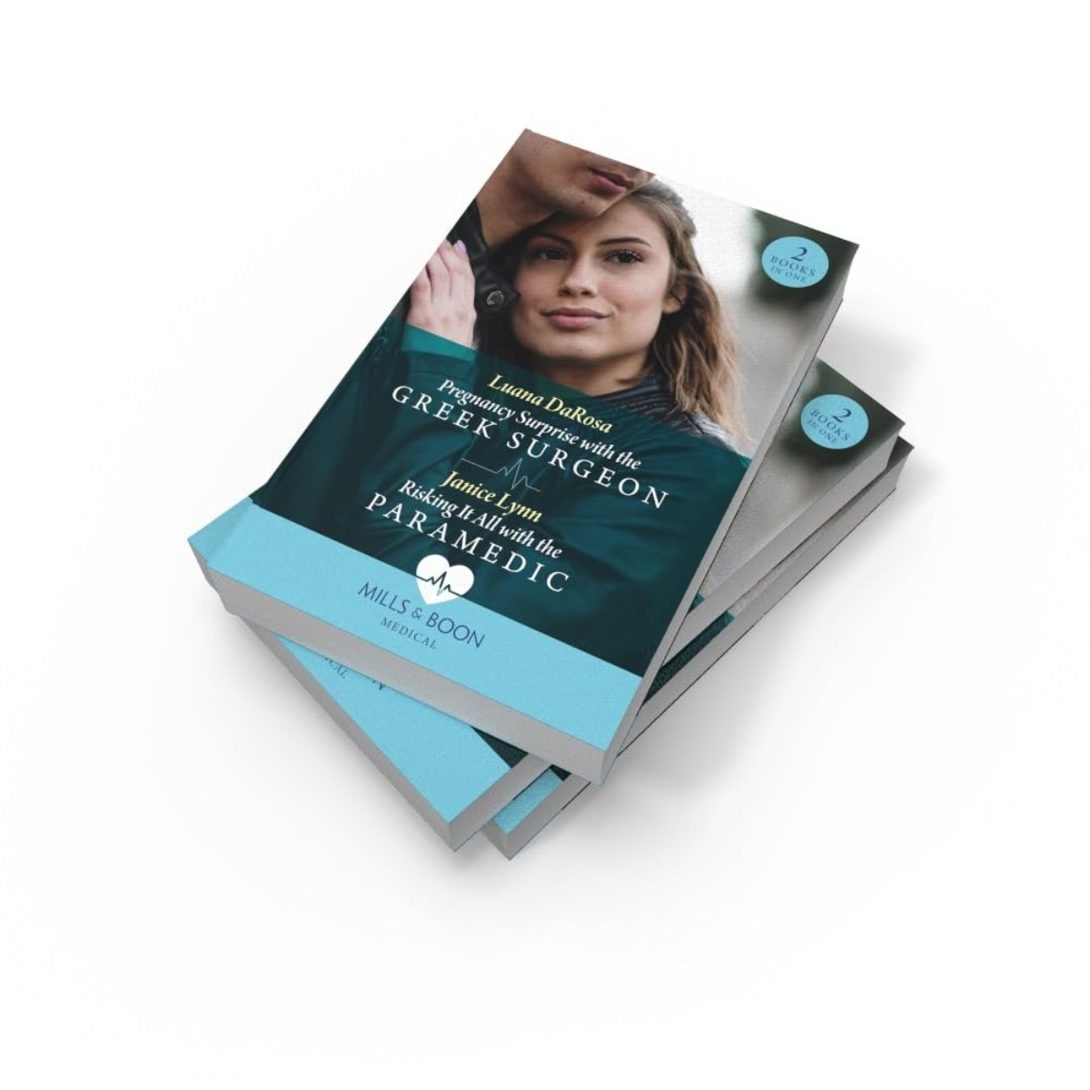 Pregnancy Surprise With The Greek Surgeon / Risking It All With The Paramedic : مفاجأة الحمل مع الجراح اليوناني / المجازفة بكل شيء مع المسعف تأليف لوانا داروزا وجانيس لين - 15 أغسطس 2024