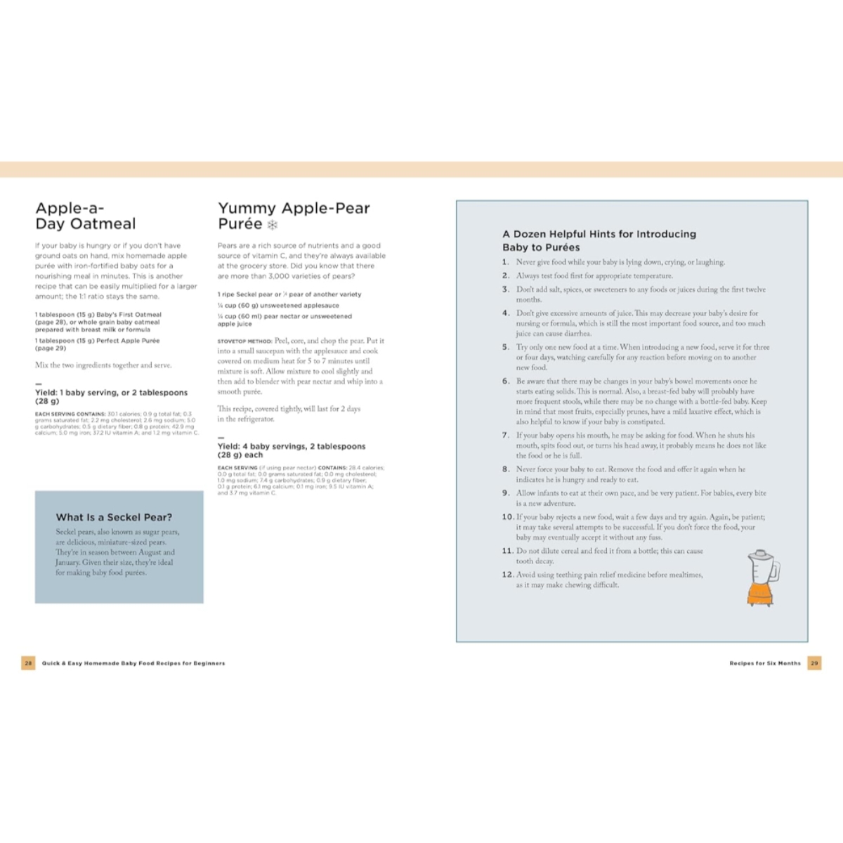 Quick and Easy Homemade Baby Food Recipes : أشهى وصفات طعام الأطفال الصحية منزلية التحضير تأليف كارين نايت وتينا روجييرو - 18 حزيران 2024