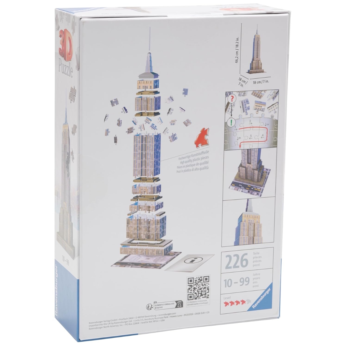 رافنسبورجر لغز ثلاثي الأبعاد مبنى إمباير ستيت للجنسين، 13+ سنة