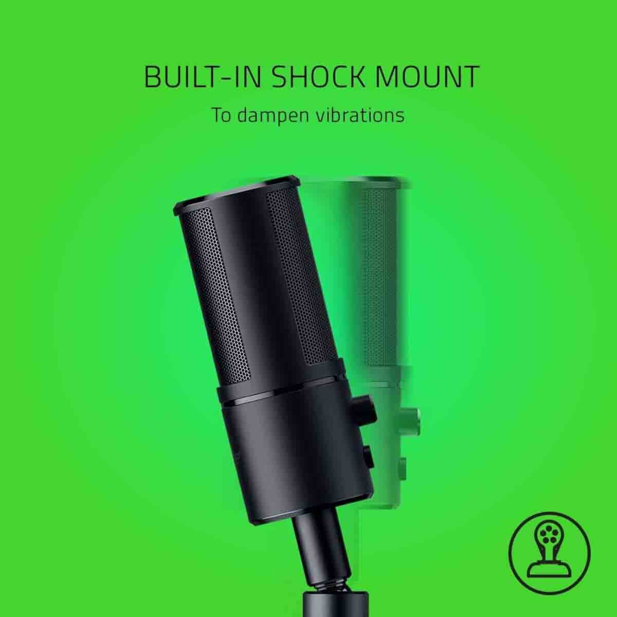 Razer Seiren Emote USB Wired Microphone with Built-in Shock Mount