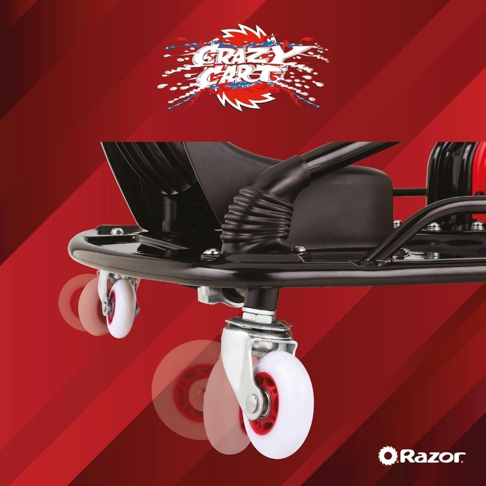 Razor Crazy Cart عربة كارت كهربائية للجنسين، 8-10 سنوات