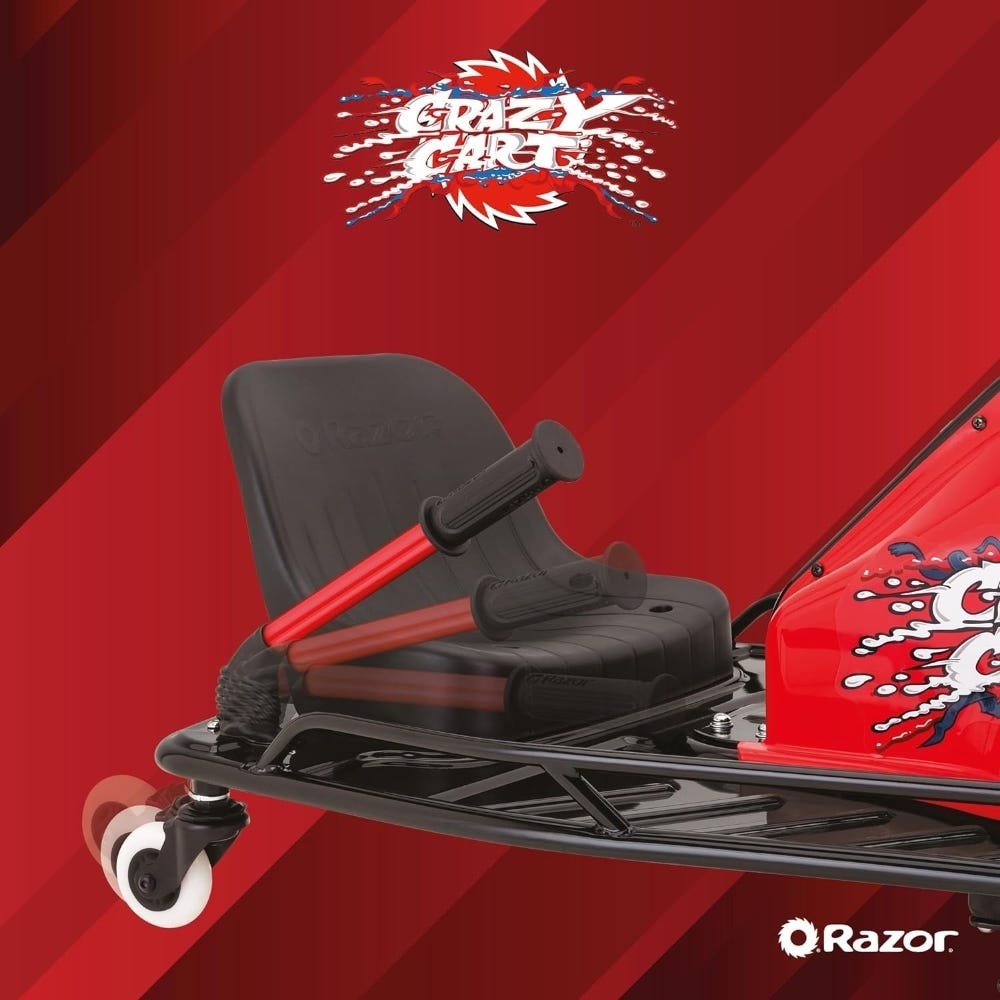 Razor Crazy Cart عربة كارت كهربائية للجنسين، 8-10 سنوات
