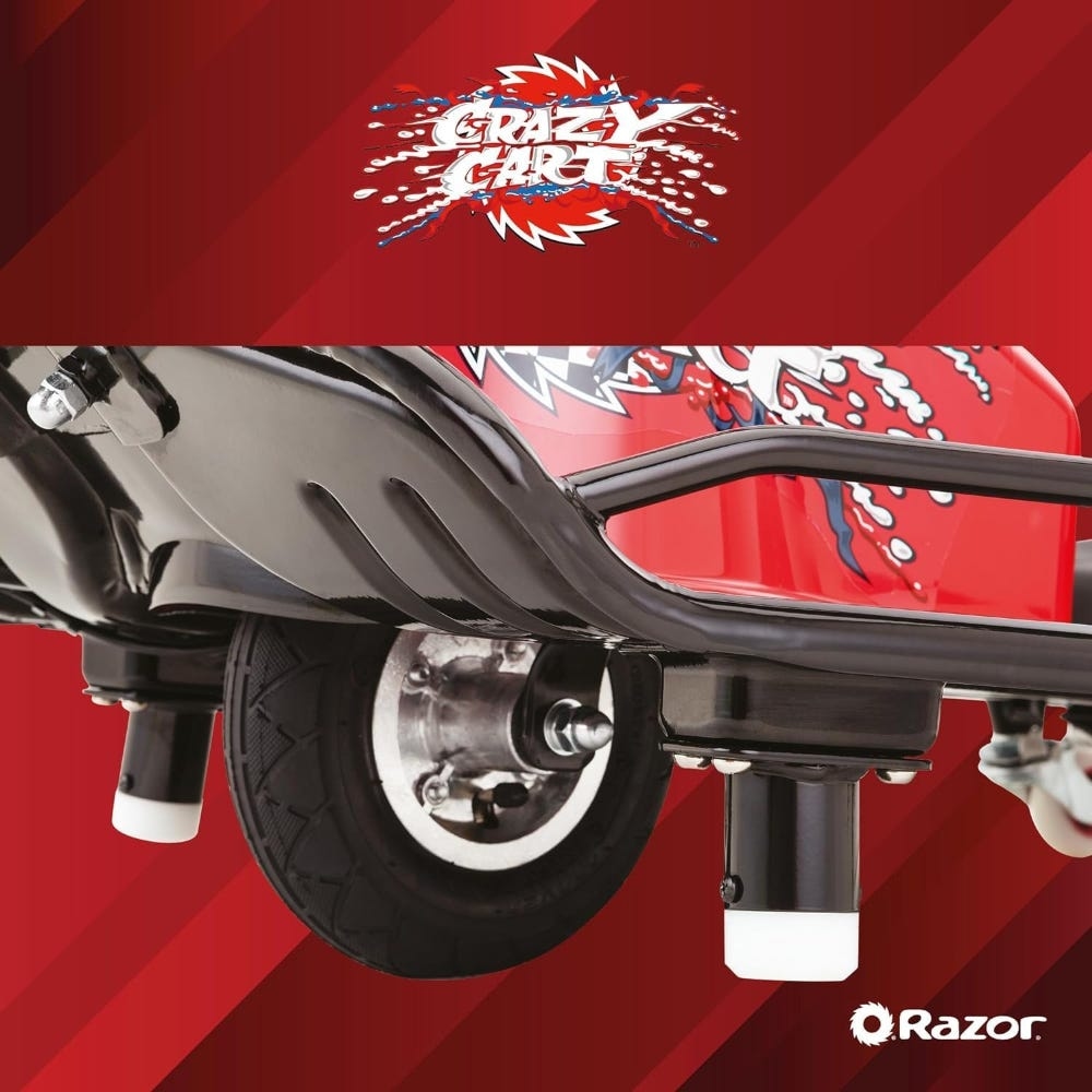 Razor Crazy Cart عربة كارت كهربائية للجنسين، 8-10 سنوات