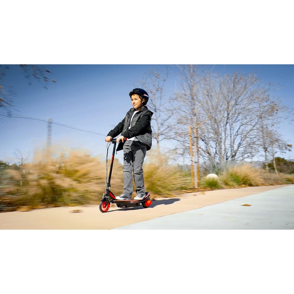 سكوتر كهربائي Razor Power Core E90 Glow للجنسين، 8-10 سنوات