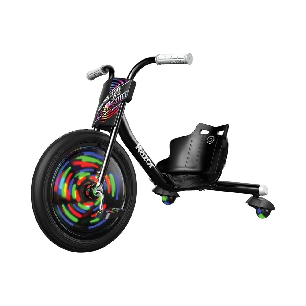 Razor RipRider 360 Lightshow Trike للجنسين، 5-7 سنوات