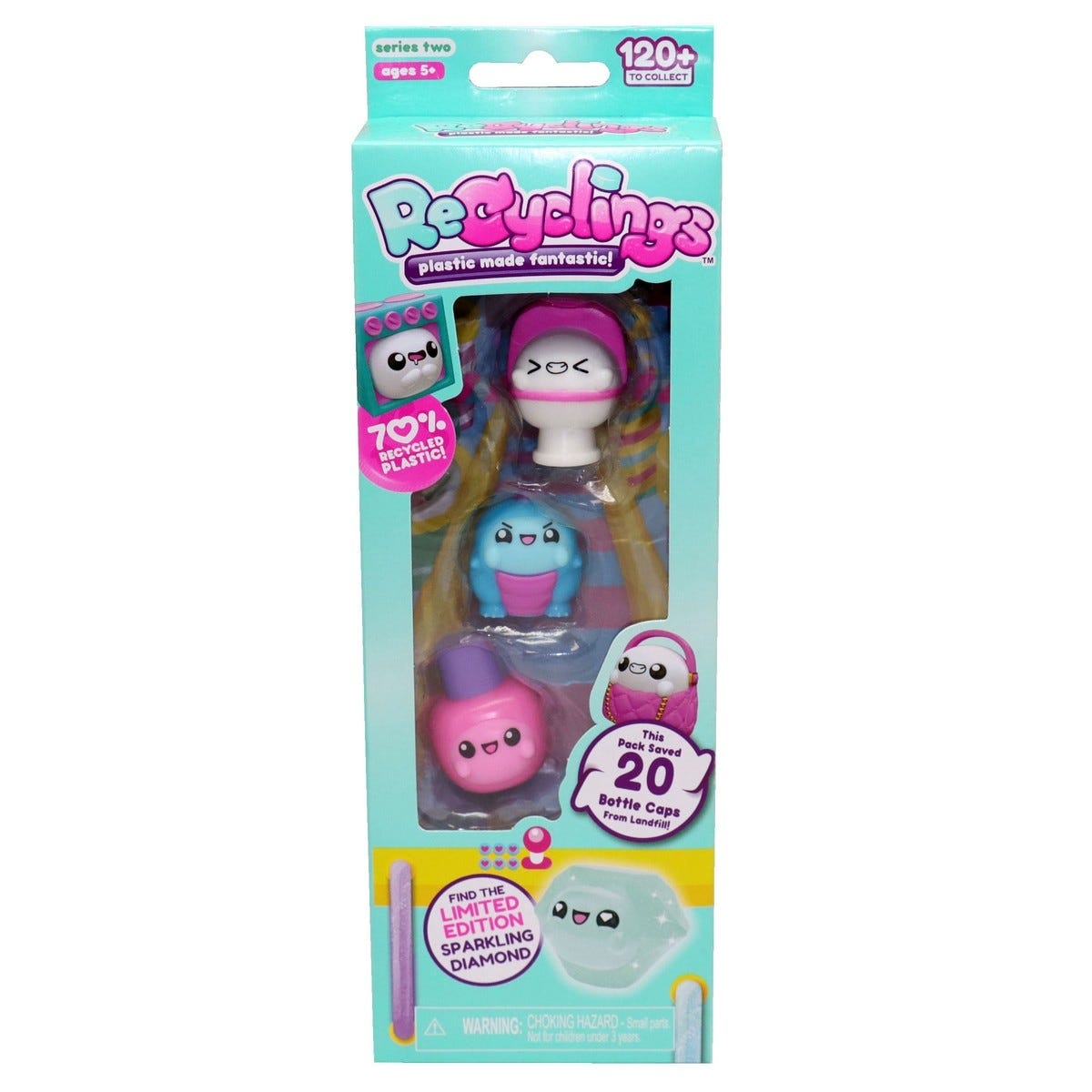 Recyclings Collectible Assoted Action Figure Unisex, 5-7 Years, Pack of 4