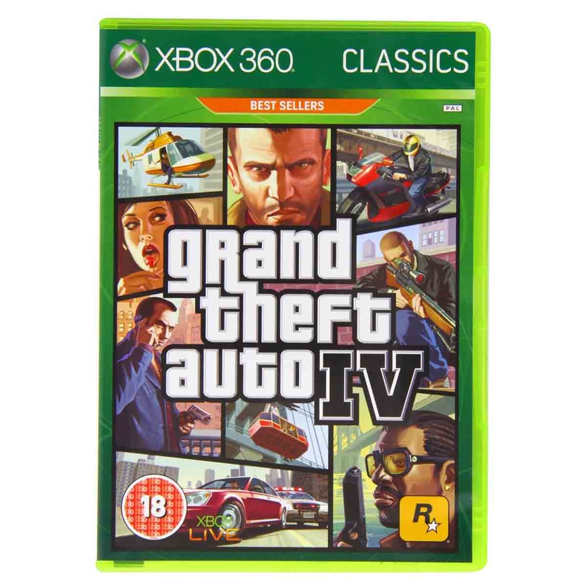 روكستار جيمز لعبة جراند ثفت أوتو (GTA) 4 لجهاز إكس بوكس 360