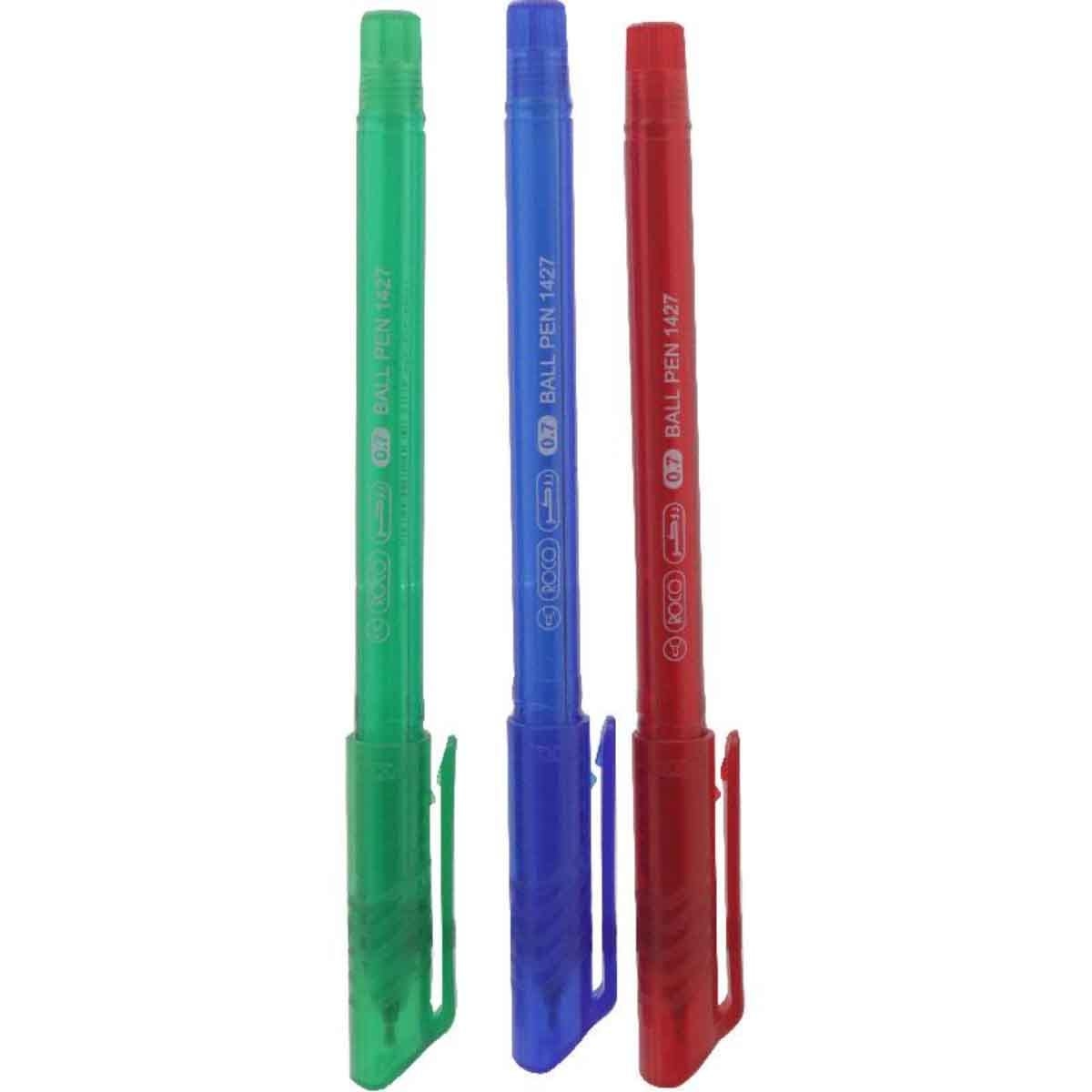 روكو أقلام حبر جاف متعددة الألوان 0.7ملم مجموعة 5 قطع 1427