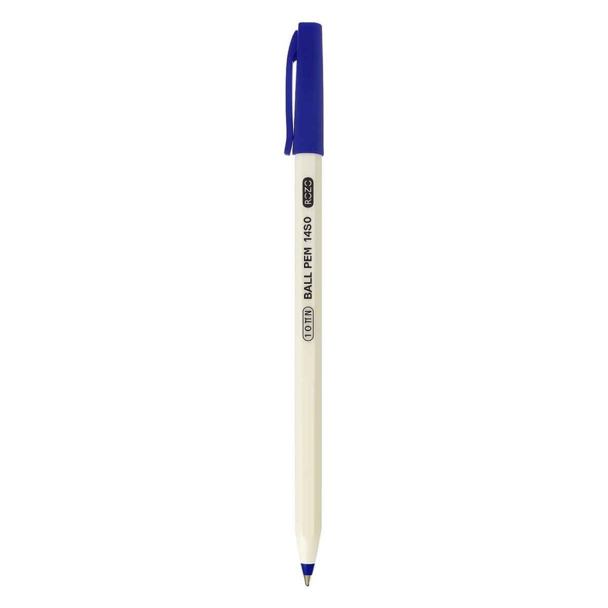 روكو أقلام حبر جاف أزرق 1ملم مجموعة 10 قطع 1430