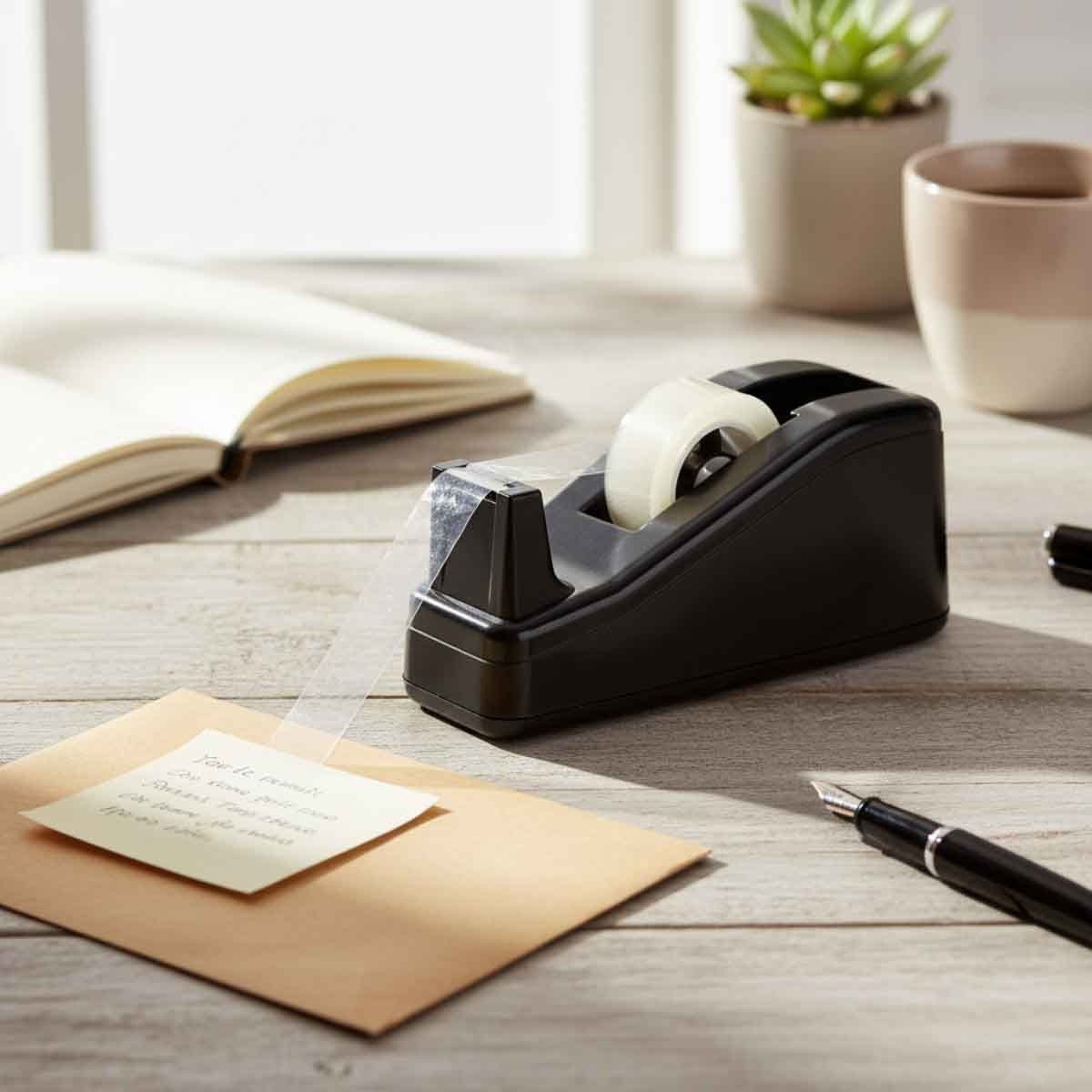 روكو موزع شريط لاصق مكتبي أسود 1 انش