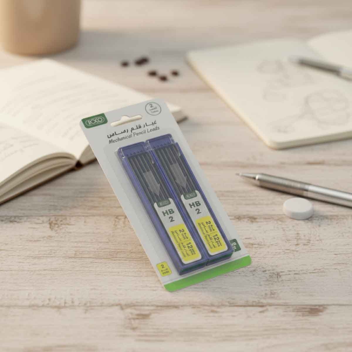 روكو عبوات رصاص ميكانيكي أسود 2 ملم 2HB