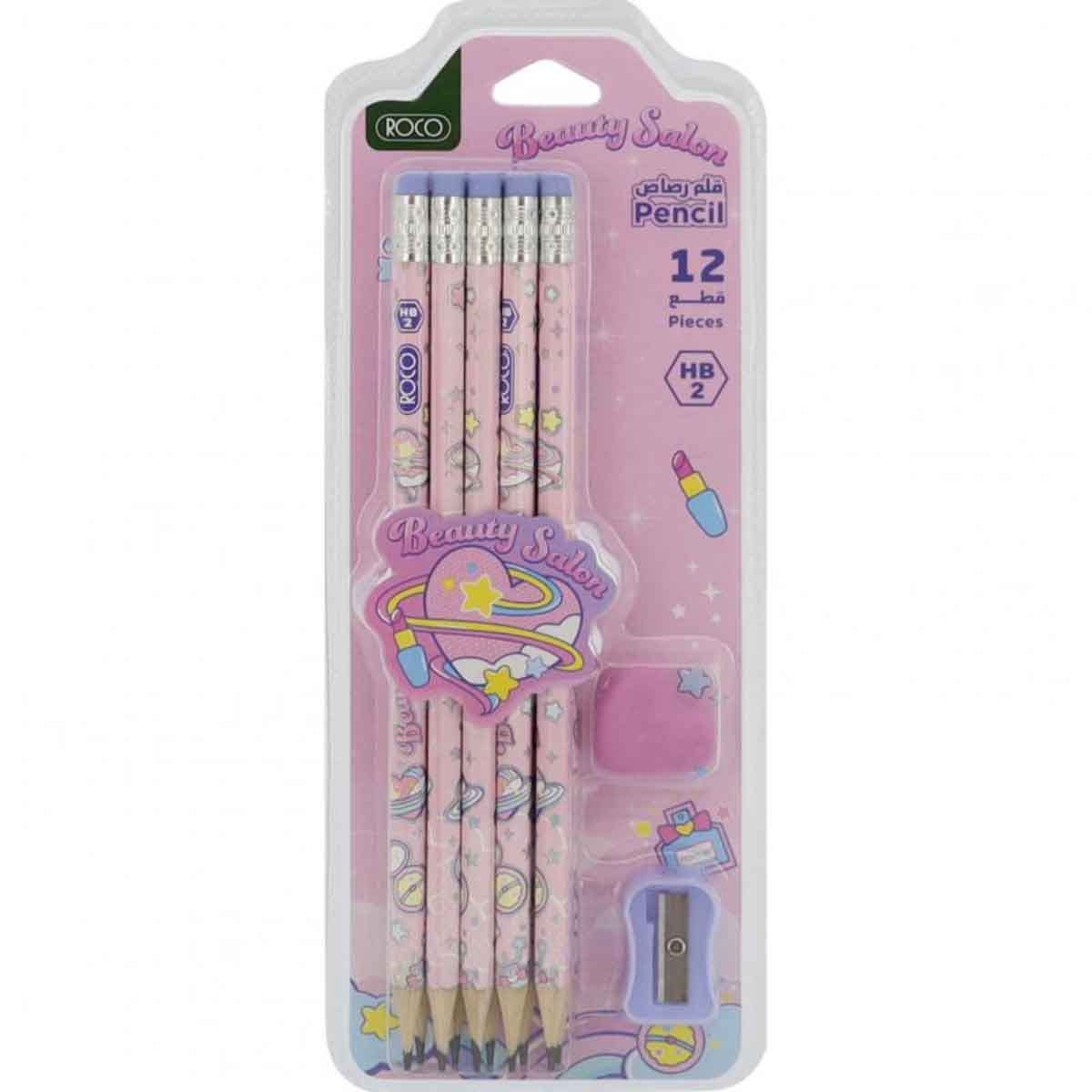 روكو مجموعة أدوات قرطاسية ستايلش ألوان متعددة 12 قطعة