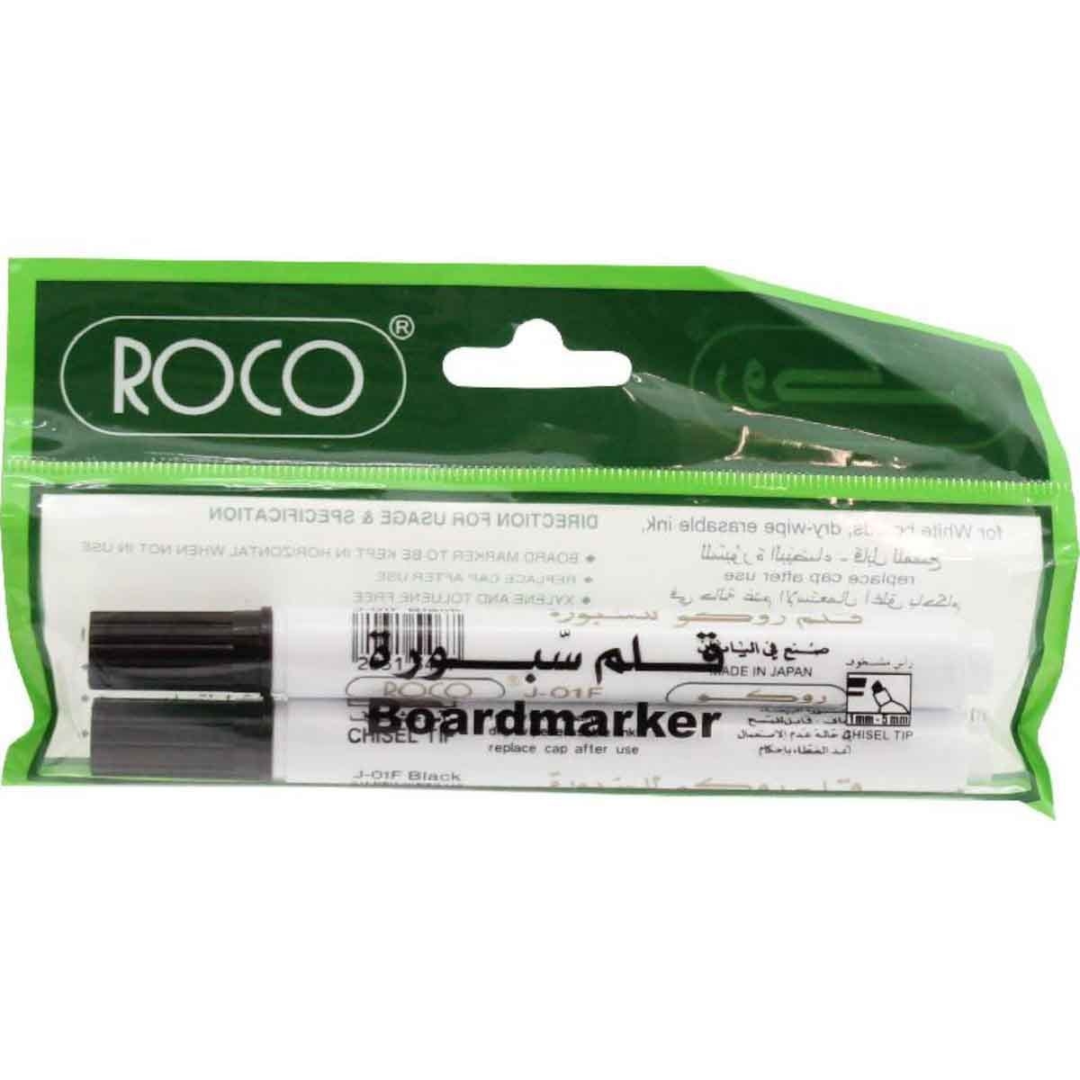 Roco Black 1.5-3mm Chisel Tip Whiteboard Marker