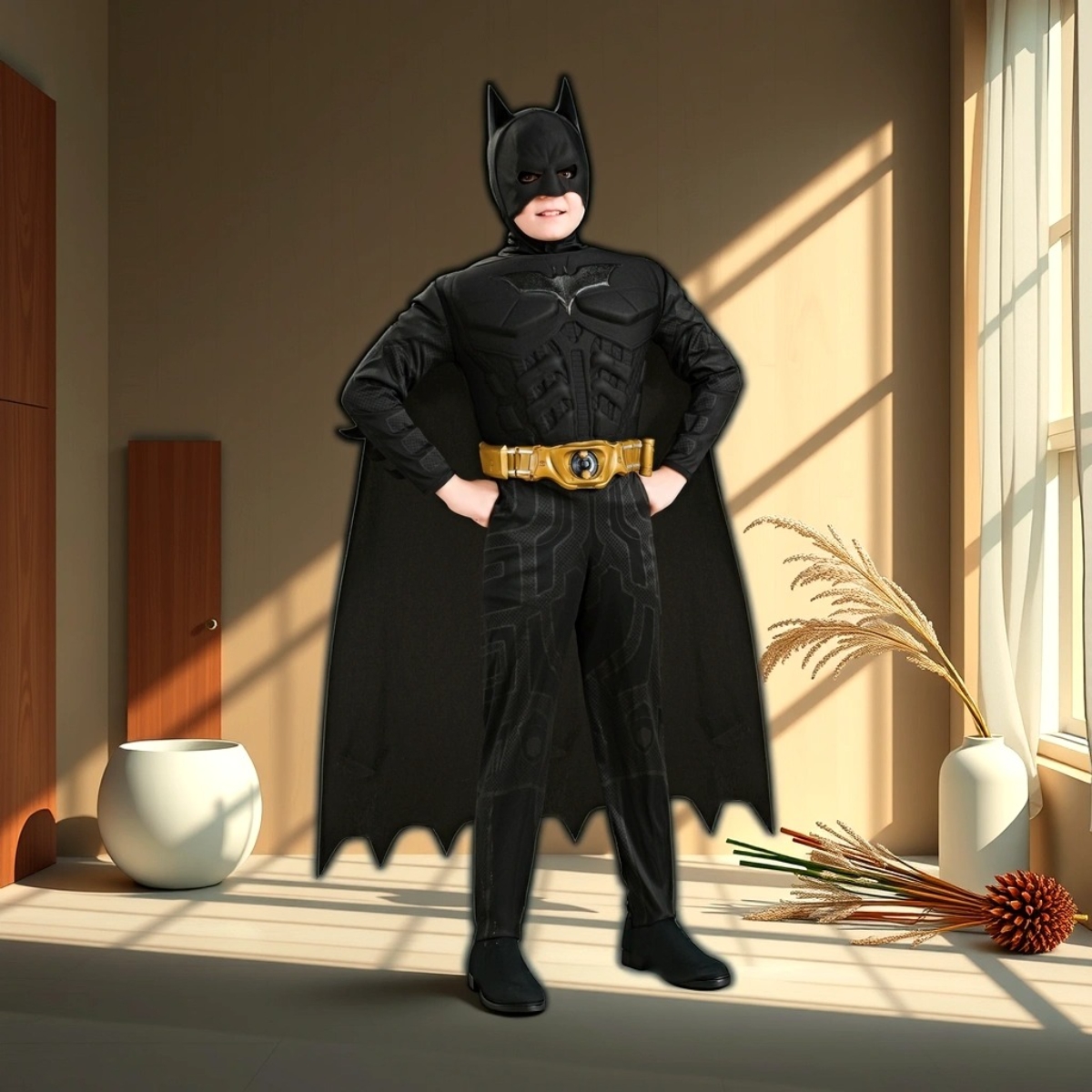 روبيز زي ديلوكس باتمان للأطفال للأولاد، 8-10 سنوات