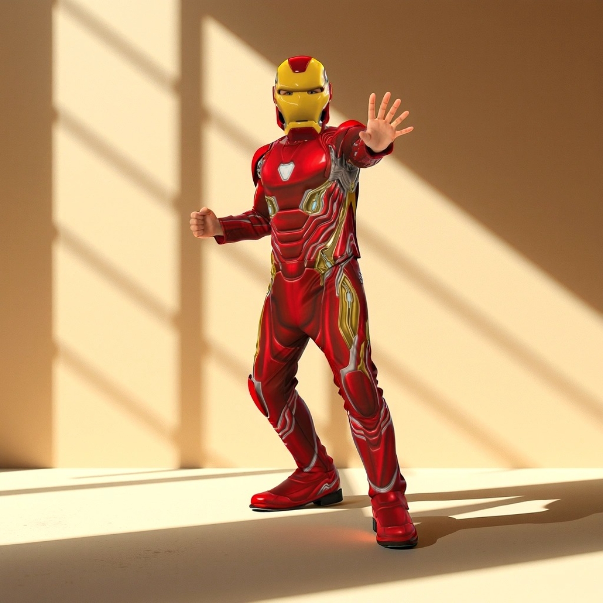 روبيز زي ديلوكس آيرون مان مارك 50 للأطفال للأولاد، 8-10 سنوات