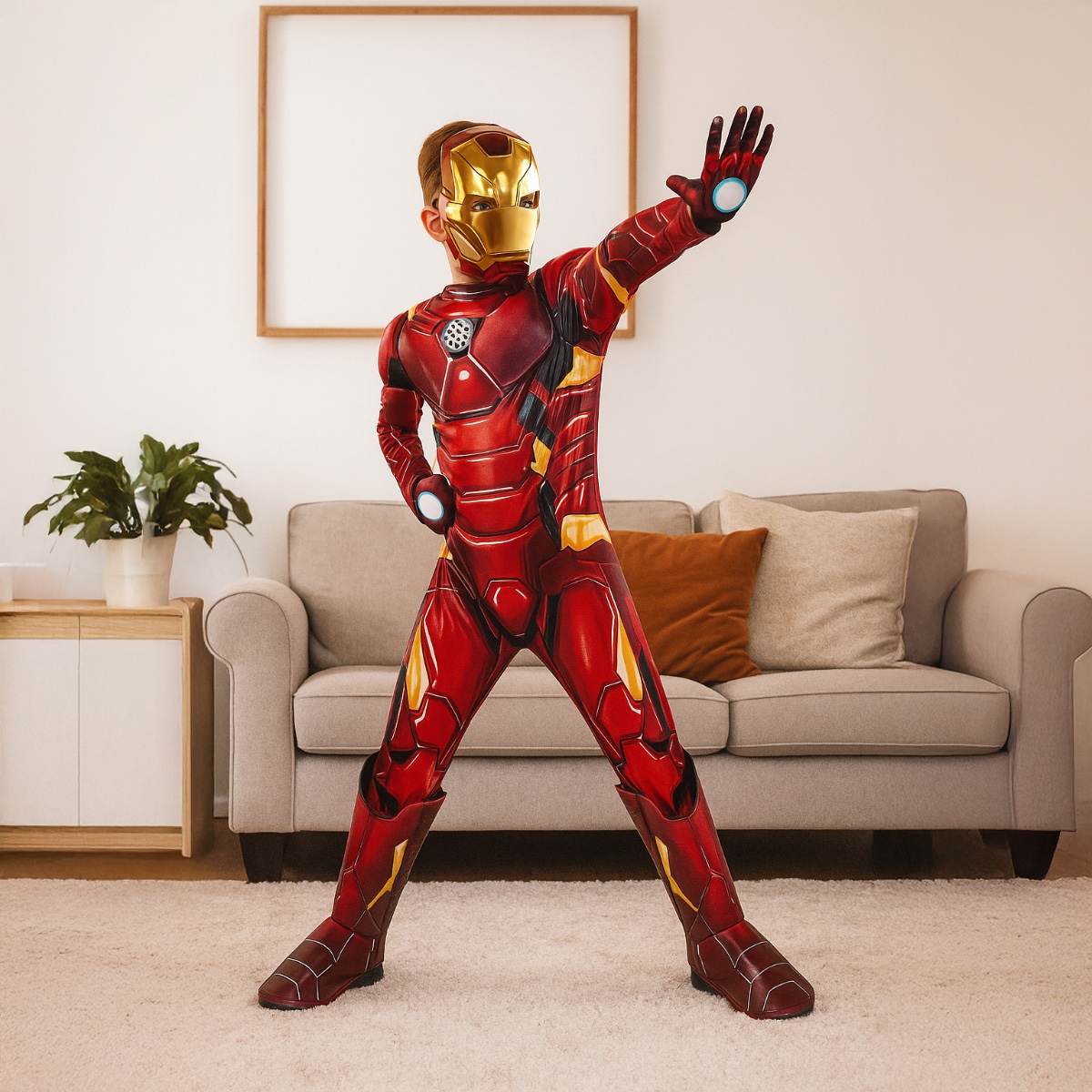 روبيز زي بريميوم آيرون مان للأطفال للأولاد، 7-8 سنوات