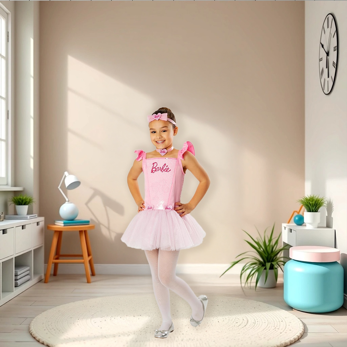 روبيز زي راقصة باليه باربي مقاس M للبنات 5-7 سنوات