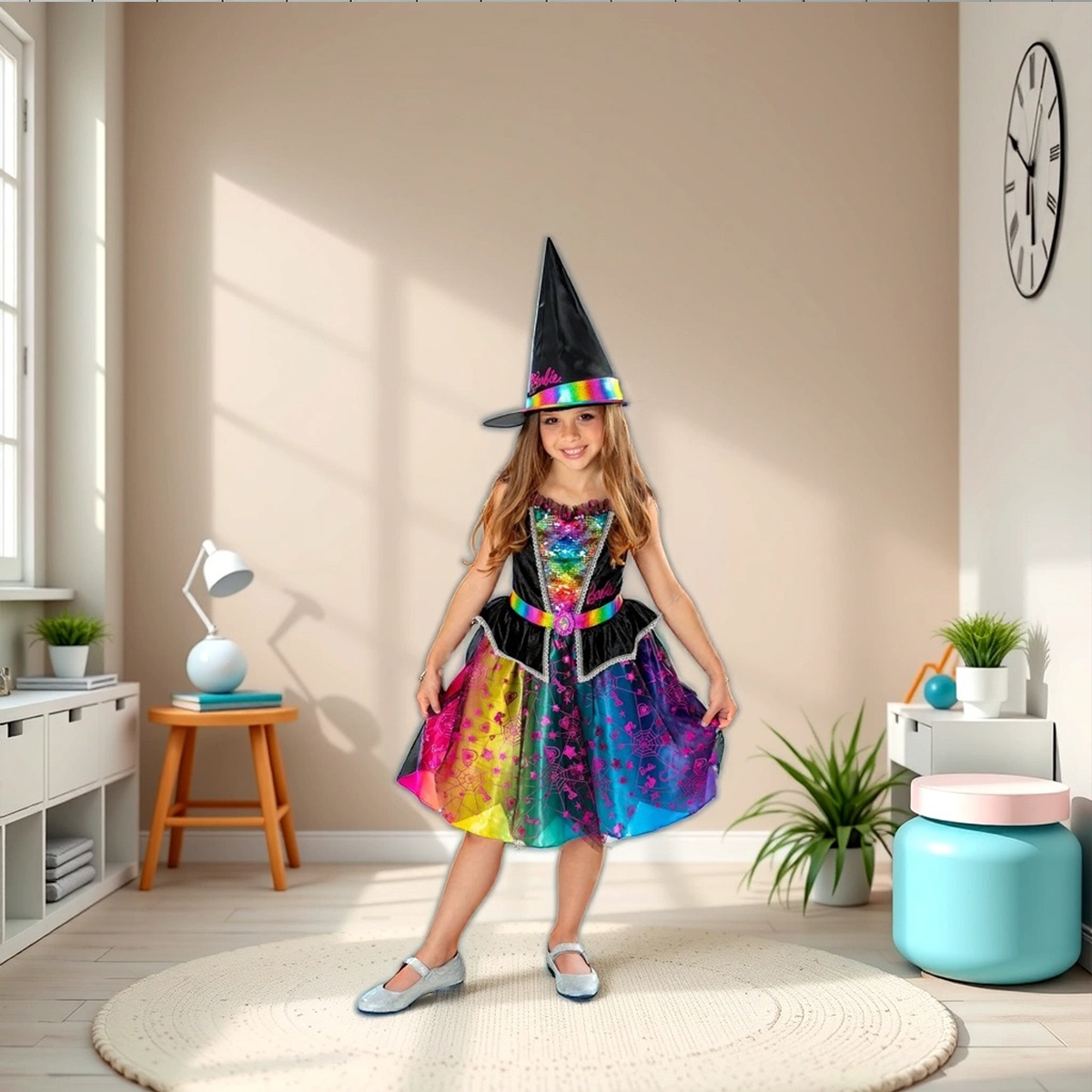 روبيز زي باربي الساحرة مقاس M للبنات من 5-7 سنوات