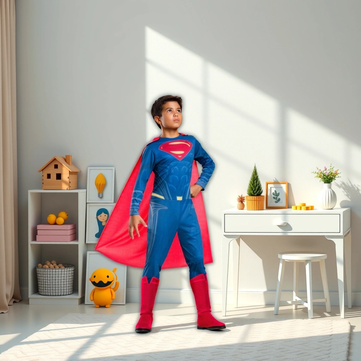 روبيز دي سي كوميكس زي سوبرمان الكلاسيكي مقاس M للأولاد 5-7 سنوات