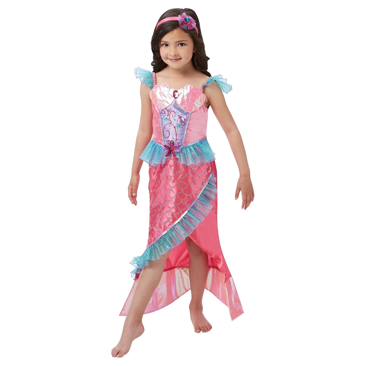 روبيز زي أميرة حورية البحر ديلوكس مقاس M للبنات 5-7 سنوات