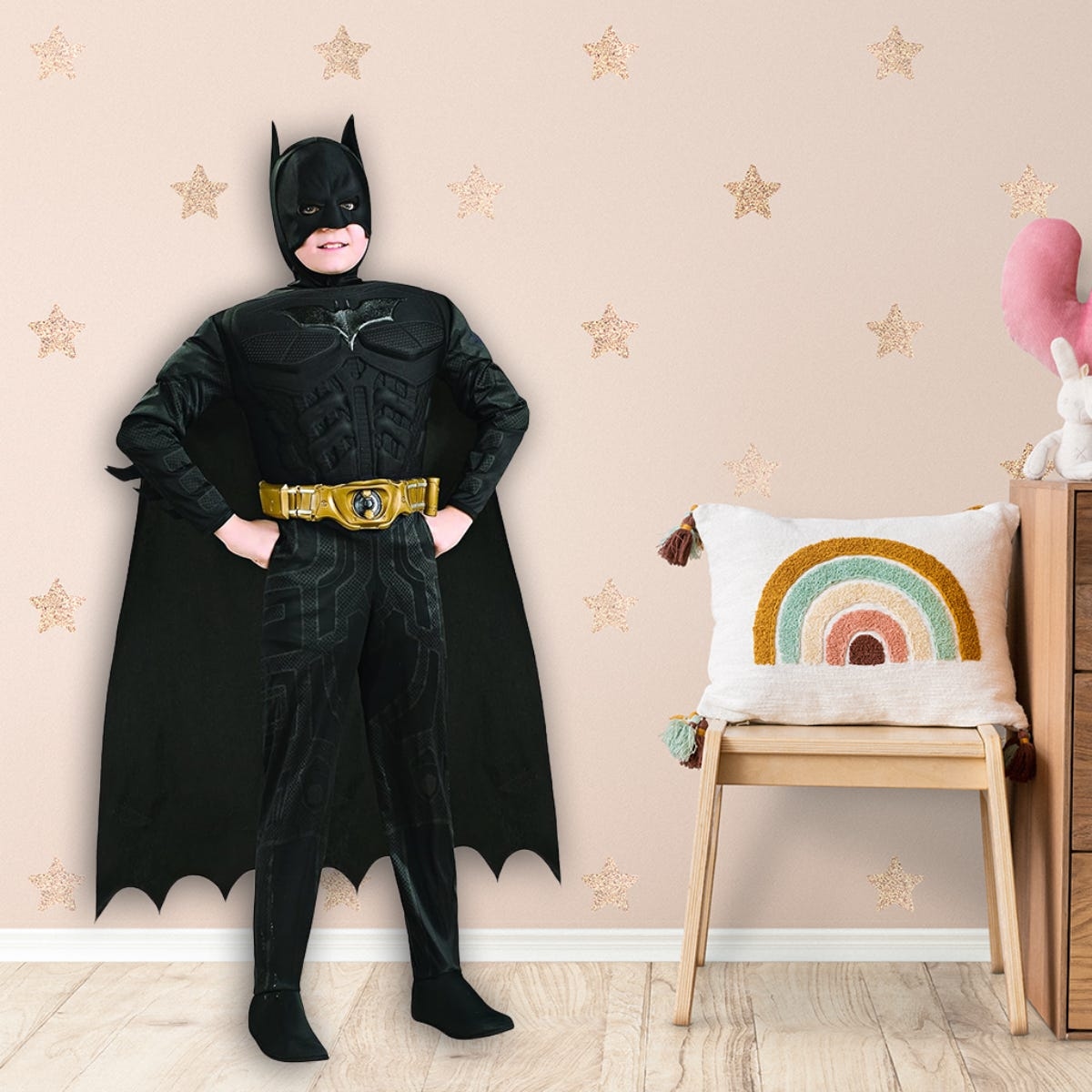 Rubies XS Deluxe Batman Costume Boys, 3-4 Years