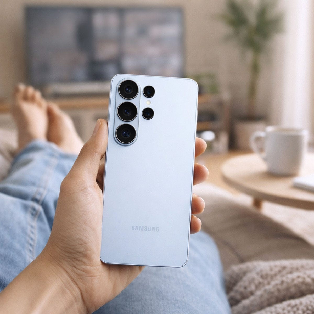 سامسونج جالاكسي S26 ألترا جوال أندرويد ذكي (12 جيجابايت + 512 جيجابايت)، إصدار السعودية - أزرق سماوي