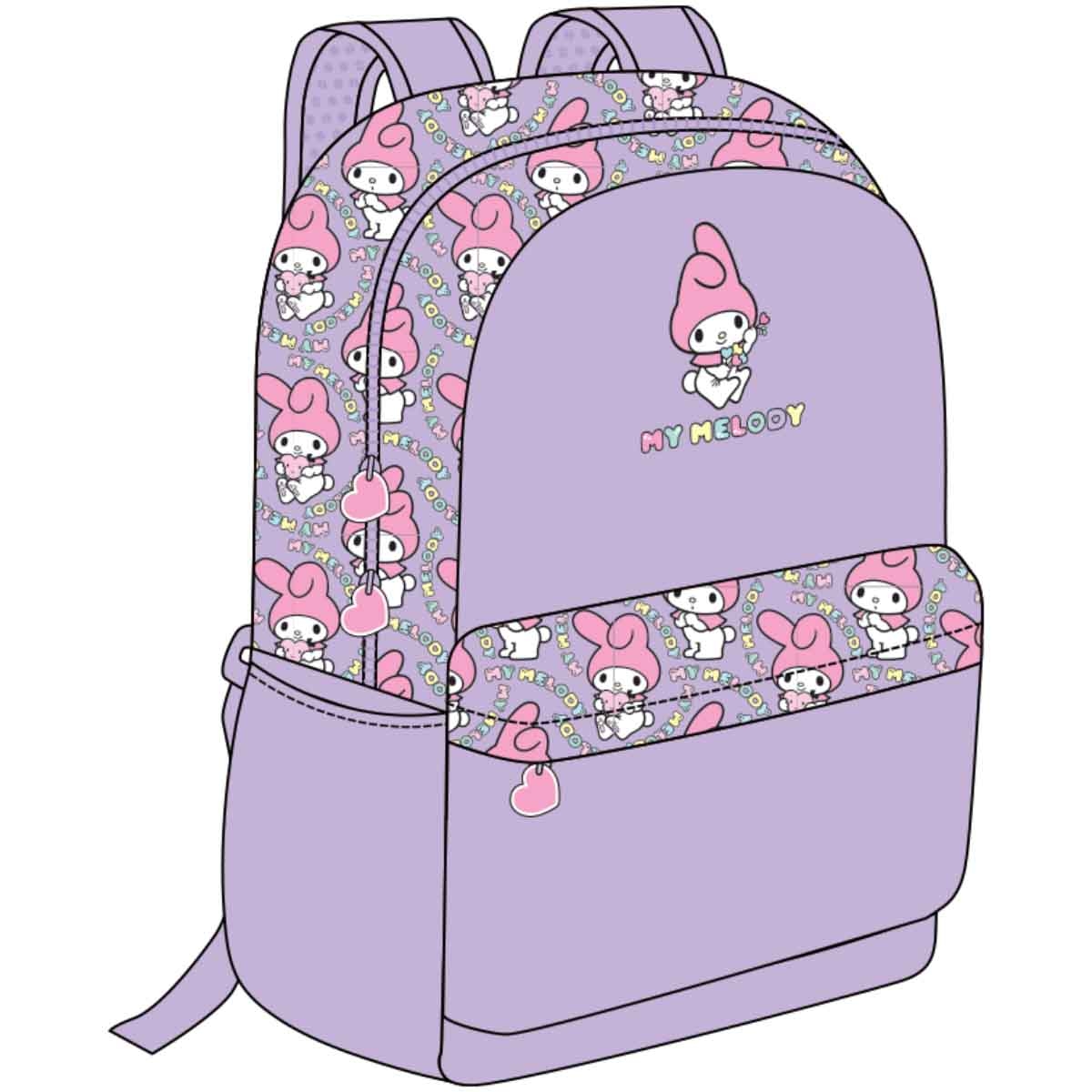 ماي ميلودي مجموعة حقيبة ظهر 4 في 1 مع زجاجة ومقلمة وحقيبة غداء